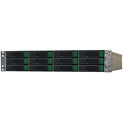 NSR 212 Black 2U Rack Server Chassis, 12x SAS/SATA HS, Adaptec Compatible, 600W Rdt PSU