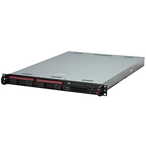 6016T-T Black 1U Rack Server Platform, LGA1366 /2, Intel� 5500, DDR3-1333 24GB ECC/UECC /6, SATA RAID HS /2, DVD, VGA, GbLAN /2, 520W PSU