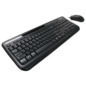 Wired Desktop 400 Keyboard & Mouse, Black, USB, OEM