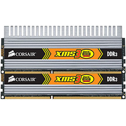 4GB (2 x 2GB) XMS3 DHX PC3-10666 DDR3 1333MHz CL9 (9-9-9-24) 1.5V SDRAM DIMM, Non-ECC