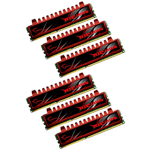 24GB (6 x 4GB) Ripjaws PC3-12800 DDR3 1600MHz CL9 (9-9-9-24) 1.5V SDRAM DIMM, Non-ECC