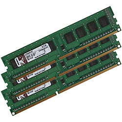12GB (3 x 4GB) ValueRAM PC3-10600 DDR3 1333MHz CL9 (9-9-9) 1.5V SDRAM DIMM, Non-ECC