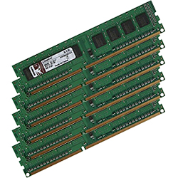 24GB (6 x 4GB) ValueRAM� Dual-Rank PC3-8500 DDR3 1066MHz CL7 SDRAM DIMM, ECC Registered