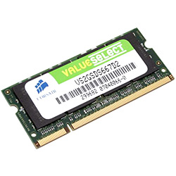 2GB PC2-5300 DDR2 667MHz SDRAM SODIMM, CL5, Non-ECC