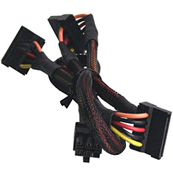 6-pin OCZ Power Supply to 3x SATA Power Adapter
