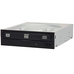 iHAS124 Black 24x DVD�RW Dual-Layer Burner, SATA, OEM