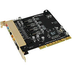 X-Raider 7.1 Sound Card, 7.1 channels, 24-bit 96KHz, SPDIF In/Out, PCI 2.2, Retail