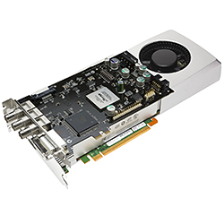 NVIDIA� Quadro� FX 4800 SDI, 1.5GB GDDR3, PCIe x16 SLI, DVI+2x DP+ST, SDI Card, Retail