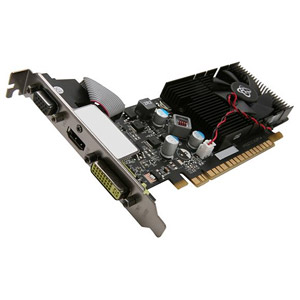 GeForce� 8400 GS 589MHz, 512MB DDR3 1066MHz, PCIe x16, DVI + VGA + HDMI, Full-height/Low-profile, Retail