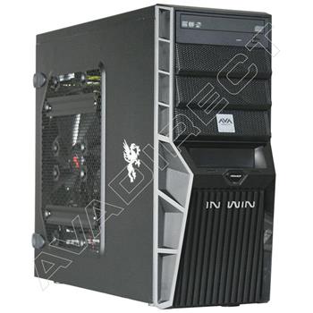 In-Win Griffin Black Case, ASUS Striker II Extreme, Intel Core 2 Quad Q9450, Corsair 4GB (2 x 2GB) DDR3-1600, XFX GeForce 9600GT