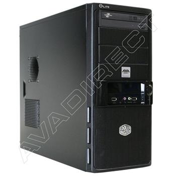 Cooler Master Elite 335 Black Case, Gigabyte GA-H57M-USB3, Intel Core i5-750, Kingston 16GB (4 x 4GB) DDR3-1333, XFX Radeon HD 4350