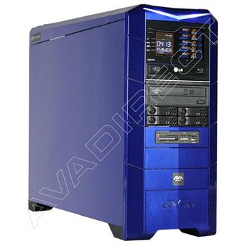 Silverstone Raven 2 Viper Blue Case, ASUS P6X58D Premium, Intel Core i7-980X, Corsair 6GB (3 x 2GB) DDR3-1600, EVGA 3 x GeForce GTX 480, 3-Way SLI