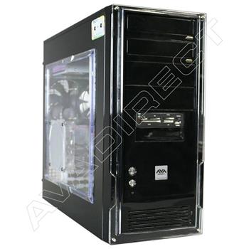 NZXT Alpha Black Case, ASUS P5G41-M LE/CSM, Intel Core 2 Quad Q8300, Kingston 4GB (2 x 2GB) DDR2-1066, XFX GeForce GT 220