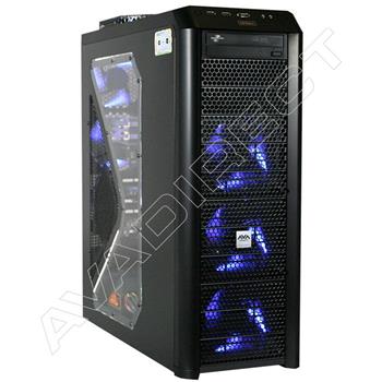 Antec Twelve Hundred Black Case, ASUS M4A78T-E, AMD Phenom II X6 1090T, Kingston 4GB (2 x 2GB) DDR3-1333, 2 x Sapphire Radeon HD 5670 CrossFire