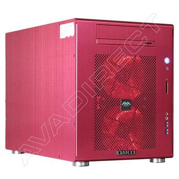 Lian Li PC-V354R Red Mini-Tower Case, ASUS Rampage III Gene, Intel Core i7-990X, Kingston 12GB (3 x 4GB) DDR3-1600, 2 x Gigabyte Radeon HD 6990 CrossFire