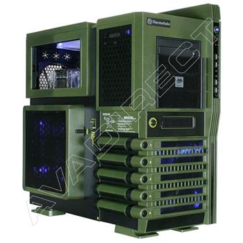 Thermaltake Level 10 GT Battle Edition Green/Black Case, ASUS Z9PE-D8 WS, 2 x Intel Xeon E5-2687W, Corsair 32GB (8 x 4GB) DDR3-1600, ASUS GeForce GTX 670