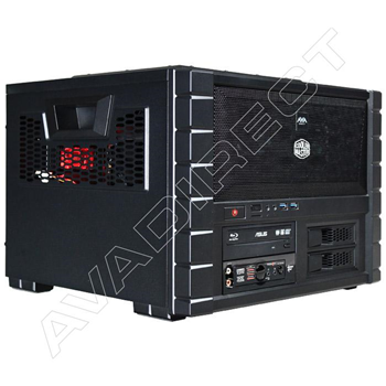 Cooler Master HAF XB Cube Case, ASUS Rampage IV Extreme, Intel Core i7-3820, Corsair 16GB (4 x 4GB) DDR3-1600, EVGA 2 x GeForce GTX 670 Superclocked+ w/ Backplate SLI
