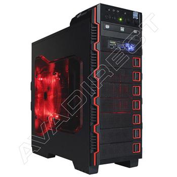 Raidmax Seiran Black/Red Case, ASUS P8H61-M LE/CSM R2.0, Intel Core i5-2400, Kingston 4GB (2 x 2GB) DDR3-1333, ASUS GeForce GT 640 Fanless