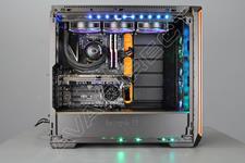 Be Quiet! Silent Base 601 Tempered Glass, Black/Orange, Mid Tower Case - side view
