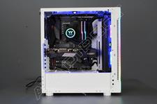 Thermaltake H200 Snow RGB Tempered Glass Mid Tower Case - side view
