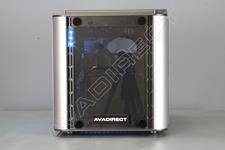 Thermaltake evel 20 VT Tempered Glass Black, Mini Cube Case - front view