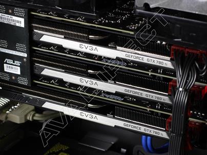 3x SLI EVGA GeForce GTX 780 Ti workstation computer