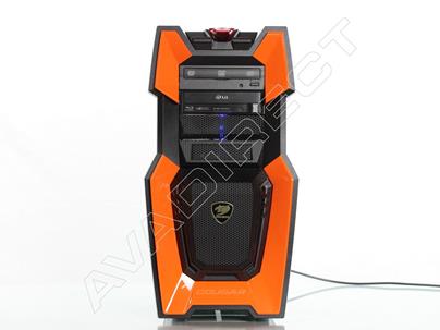 Cougar Challenger Black/Orange Case custom gaming computer front
