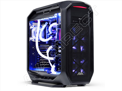 Liquid cooled gaming desktop