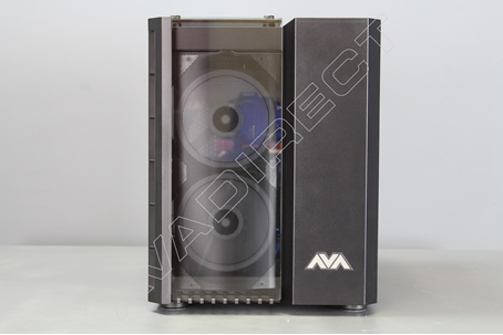 Corsair Crystal Series 280X RGB Tempered Glass, Cube case - front view