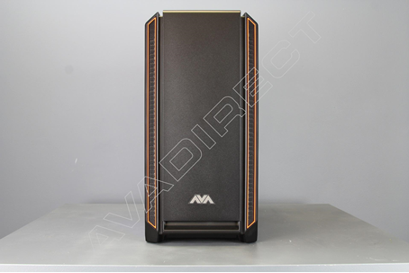 Be Quiet! Silent Base 601 Tempered Glass, Black/Orange, Mid Tower Case - front view