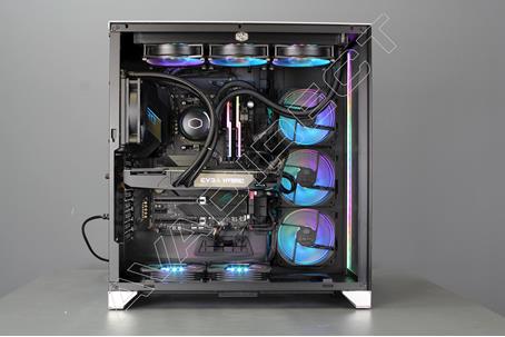 Lian-Li  O11D XL-A Tempered Glass,  Silver (ROG Edition), Full Tower Case - side view