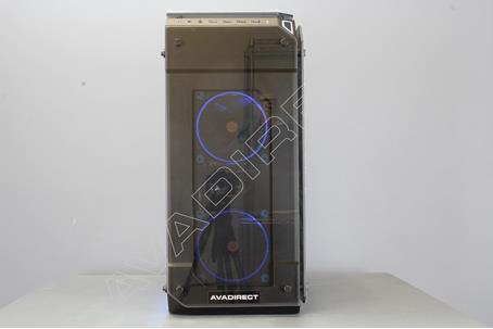 Thermaltake View 71 Tempered Glass, E-ATX, Black, Full Tower Case - front view