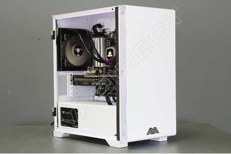 Thermaltake S100 Tempered Glass Snow Edition, White, Mini Tower Case