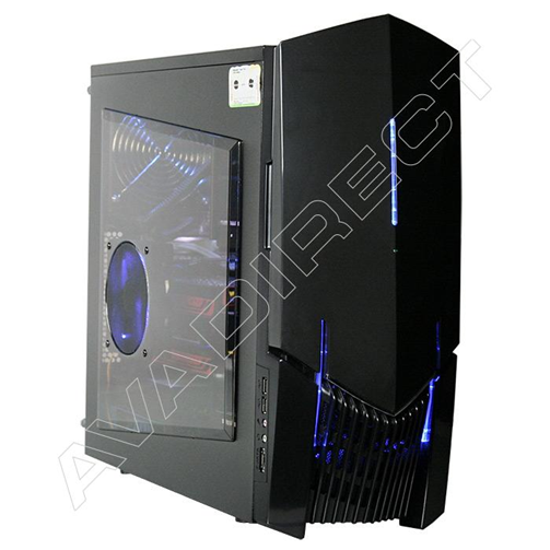 This Custom Gaming PC has the power and looks any gamer would cherish. The NZXT Lexa S black case provides sleek aesthetics in conjunction to an excellent internal design for enhanced airflow; this case definitely boasts the cosmetic WOW appeal. The AMD Phenom II X4 955 quad-core processor was selected for this configuration with ASETEK LCLC CPU Liquid Cooling and the customer took full advantage of our overclocking option for maximum performance with optimal cooling ensuring longevity for the processor. The XFX Radeon HD 5570, 1GB video cards in Crossfire provide an energy efficient, high performance visual display offering an excellent 
