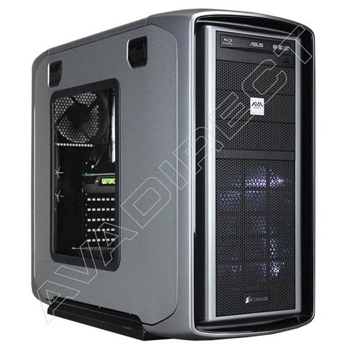 Gaming PCs can include all the flashy components in the world, such as the Corsair Graphite 600T Case, LED fans, and case lighting. However, everyone knows it comes down to the graphics card for one, and the processor as the second priority of performance. Add the GTX TITAN and Intel 3770K within the same system, and you have unstoppable, high-end performance to last you for 3-5 years, at the very least. While the 16GB of Corsair memory may not be entirely necessary, it’s still a great way to future-proof a system. The H100i Hydro CPU Liquid Cooling System, by Corsair, with our Extreme Overlocking service is a recipe for high-end success, and an 860w Corsair AX860i Digital power supply allows you to, not only see power-specific vitals, but temperatures using priority software, supported with the liquid cooling unit. Overall, this build is as well-rounded as it gets, for the price range, and is an excellent way to purchase a reliable Custom Gaming PC.