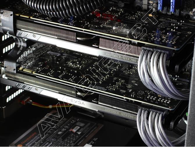 2 x SLI EVGA GeForce GTX 780 Ti SuperClocked gaming tower desktop