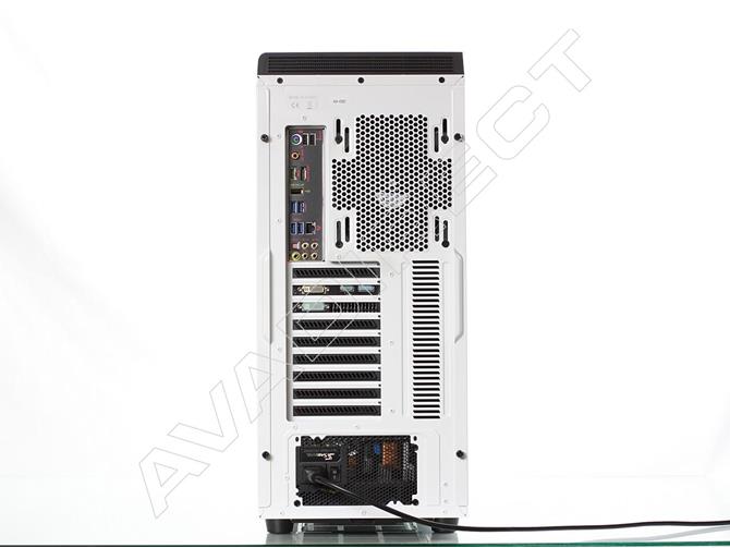 NZXT H630 Silent Glossy White Case custom quiet gaming computer rear