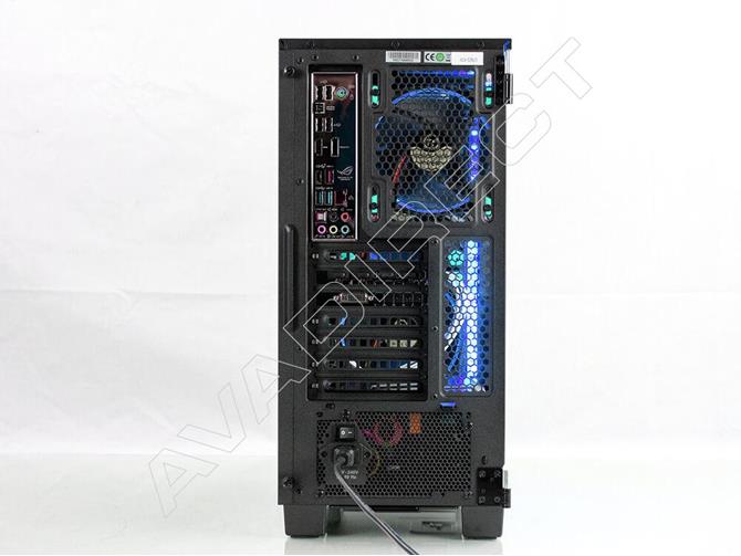 blue custom gaming pc