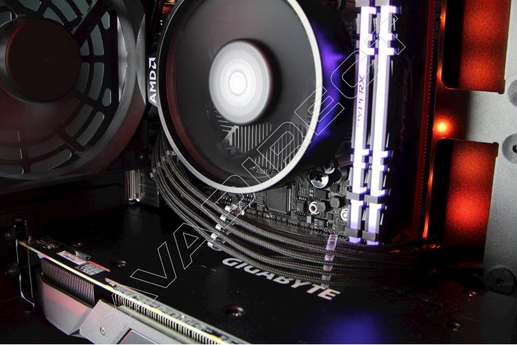 Custom B350 Mini PC - Side View