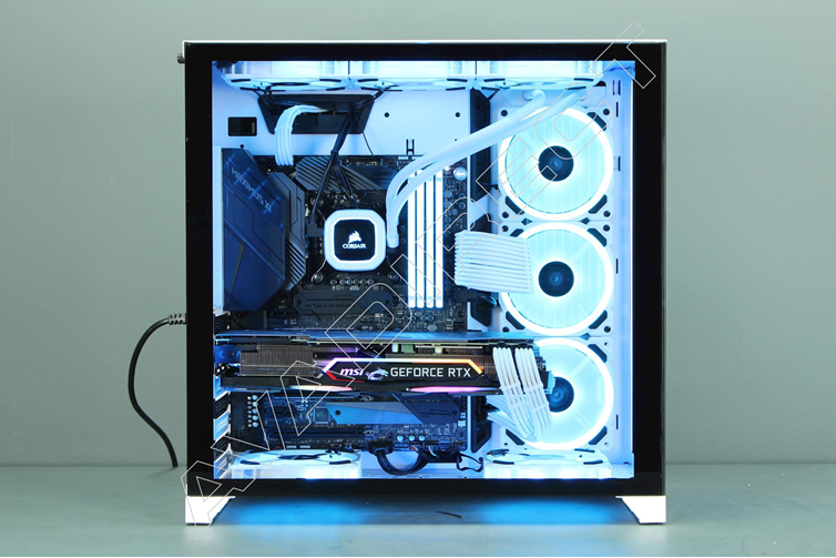 Custom Z370 PC- side view