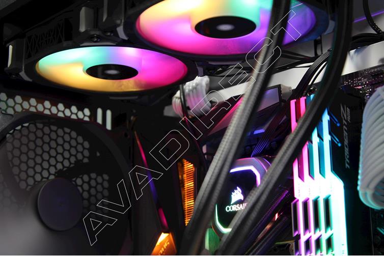 Corsair Hydro H100i RGB PLATINUM liquid cooling system 