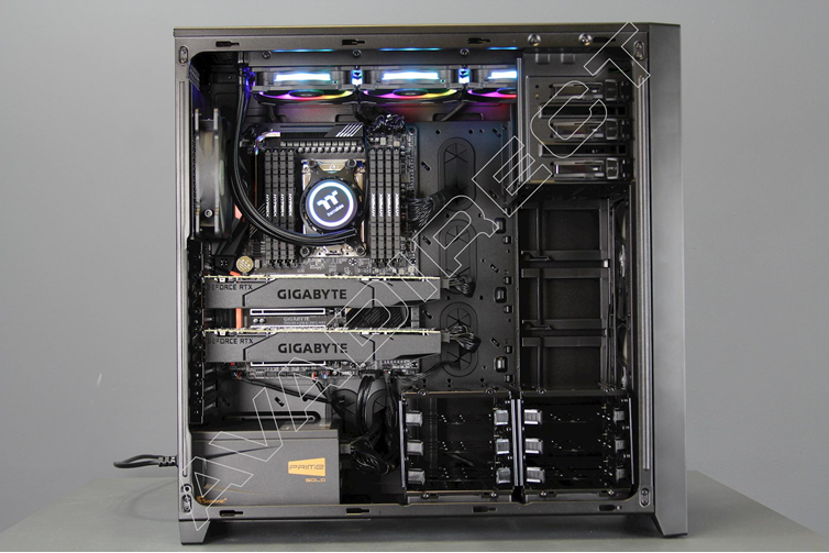 Corsair Obsidian Series 750D Airflow Edition, XL-ATX, Black, Full Tower Case - side view