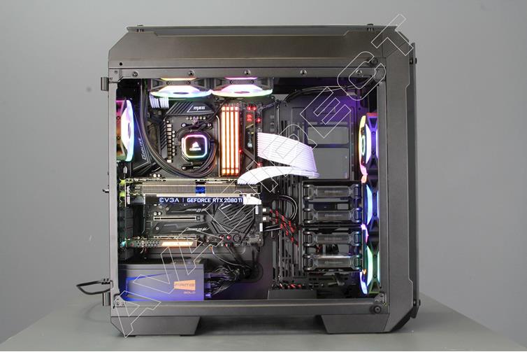 Thermaltake View 71 RGB Tempered Glass Tower Case - side view