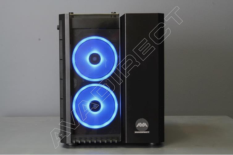 Corsair Crystal Series 280X RGB Tempered Glass Cube case - front view