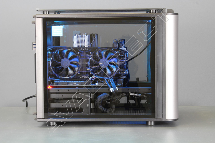 Thermaltake evel 20 VT Tempered Glass Black, Mini Cube Case - side view
