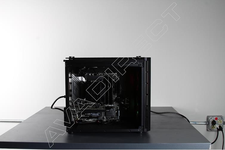 Corsair Crystal 280X Mini PC Side Panel On