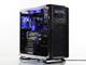 blue custom gaming pc