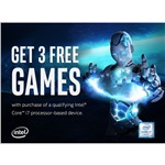 Details to redeem Intel digital code: Redeem your Intel Enthusiast Game Voucher 1. Visit gamingbundle.intel.com 2. Enter the Master Key 3. Offer Expires 2 / 15 / 16