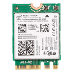 Dual Band Wireless-AC 3165, 1x1 Wi-Fi + Bluetooth 4.2, IEEE 802.11ac, 433 Mbps, M.2 2230, Wireless Card