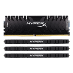 32GB Kit (4 x 8GB) HyperX Predator DDR4 3000MHz, CL15, Black, DIMM Memory